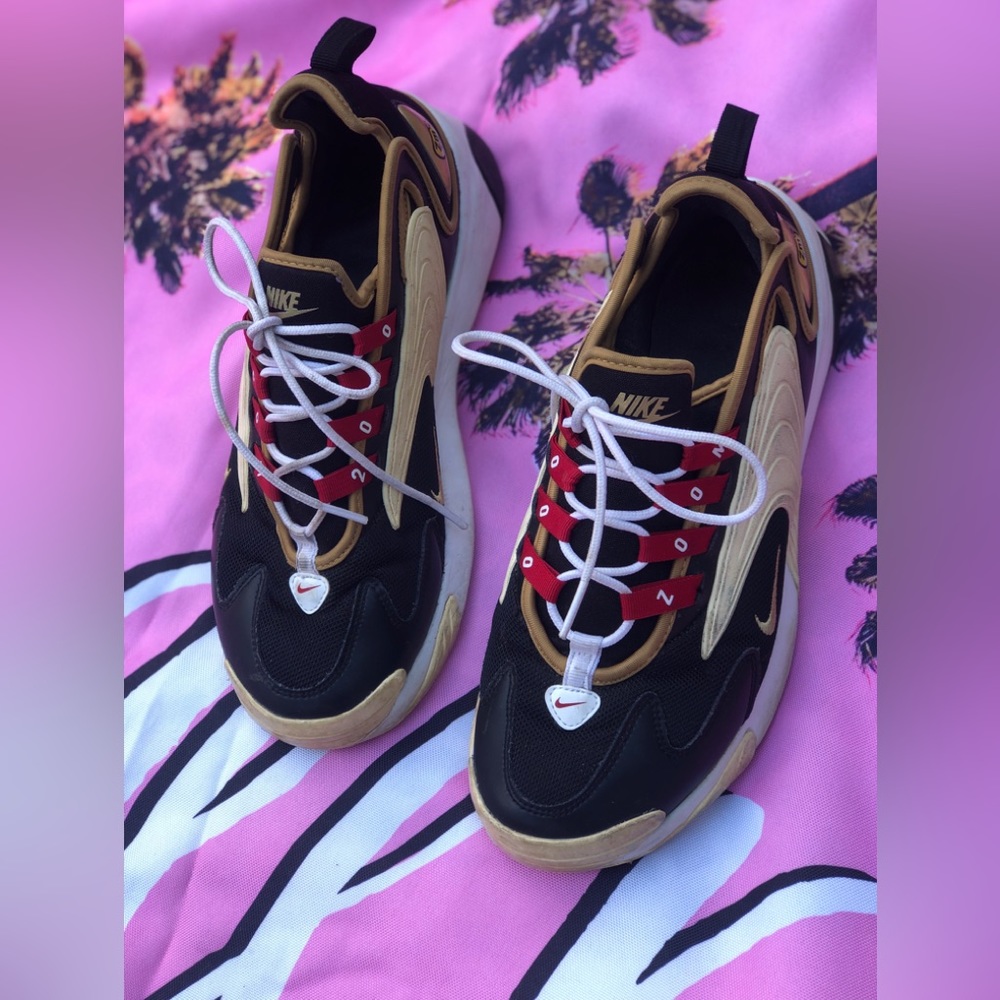 Nike Black and Gold Athletic Shoes
